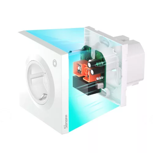 Sonoff Orb Socket Matter over Wi-Fi Smart Wall Socket – smart wall socket for Fusion Orb, with energy monitoring, Wi-Fi, Matter, white (WS01TPF-E)
