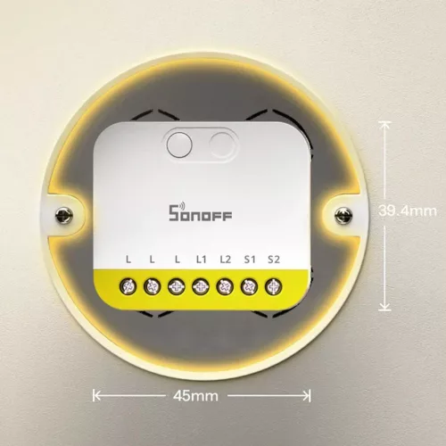 Sonoff MINI DUO-L 2-Gang Zigbee Smart Switch (No Neutral)