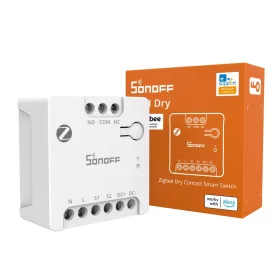   Sonoff Zigbee Dry Contact Smart Switch – Smart mini relay module with NO/NC output, Zigbee, white (MINI-ZBD)