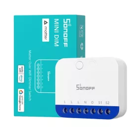   Sonoff MINI-DIM Matter Over Wi-Fi Dimmer Switch –  dimmer module with power meter, Matter, Wi-Fi