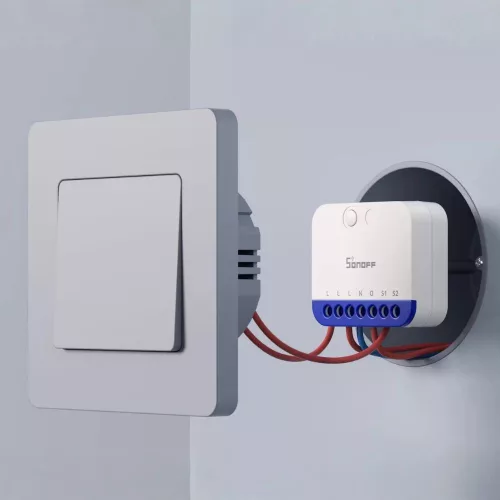 Sonoff MINI-DIM Matter Over Wi-Fi Dimmer Switch –  dimmer module with power meter, Matter, Wi-Fi