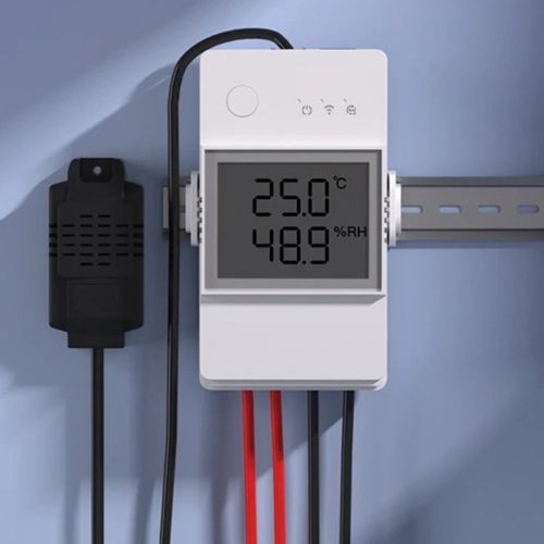Sonoff TH20 Elite (R3) WiFi smart relay (230V/20A and NO/NC dry contact) with sensor input and LCD screen (THR320D)
