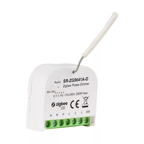 Sunricher Zigbee retrofit smart dimmer, 230V AC no neutral, 250W (SR-ZG9041A-D)